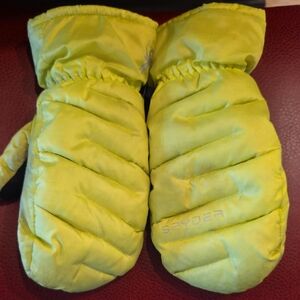 Spyder Kids Bright Yellow Mittens